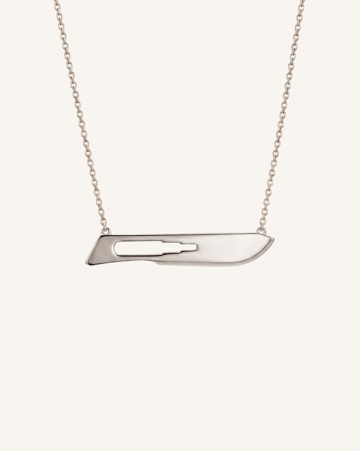 The Kiran sterling silver scalpel necklace by House of Rednam
