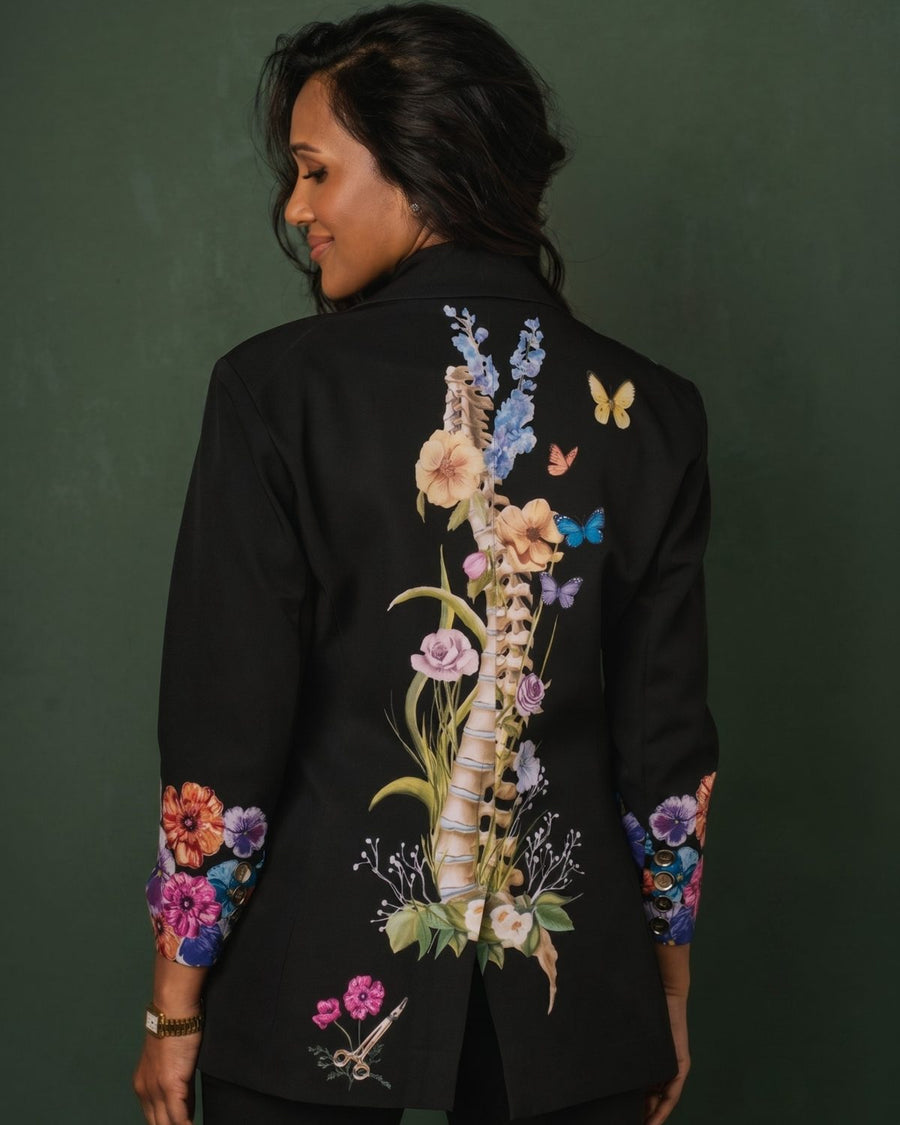 Anatomy in Bloom Jacket, back view